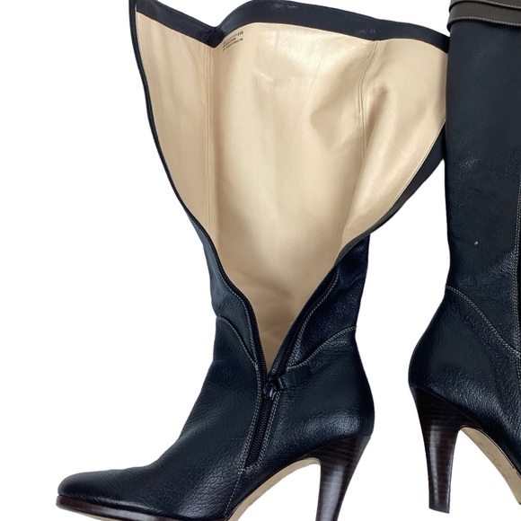 Cole Haan Sierra Air Knee High Heeled Boots Black - Picture 11 of 16